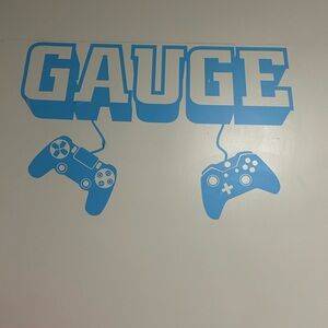 Blue Gaming Console Wall Art